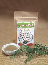 Load image into Gallery viewer, Smoothie Spices - Immune Boosting Spices for your Smoothies! 34 Organic Vegan Spices blended for inflammation, Brain Function, Detoxing &amp; Healthy Digest (4 oz. pouch - 64 tsp servings) - Longevity Spice Blends
