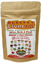 Load image into Gallery viewer, Liver - Healthy Liver Spices - 20 Spices &amp; Herbs to help keep a healthy liver &amp; liver detoxing nutrition (4 oz. pouch - 45 tsp. servings)
