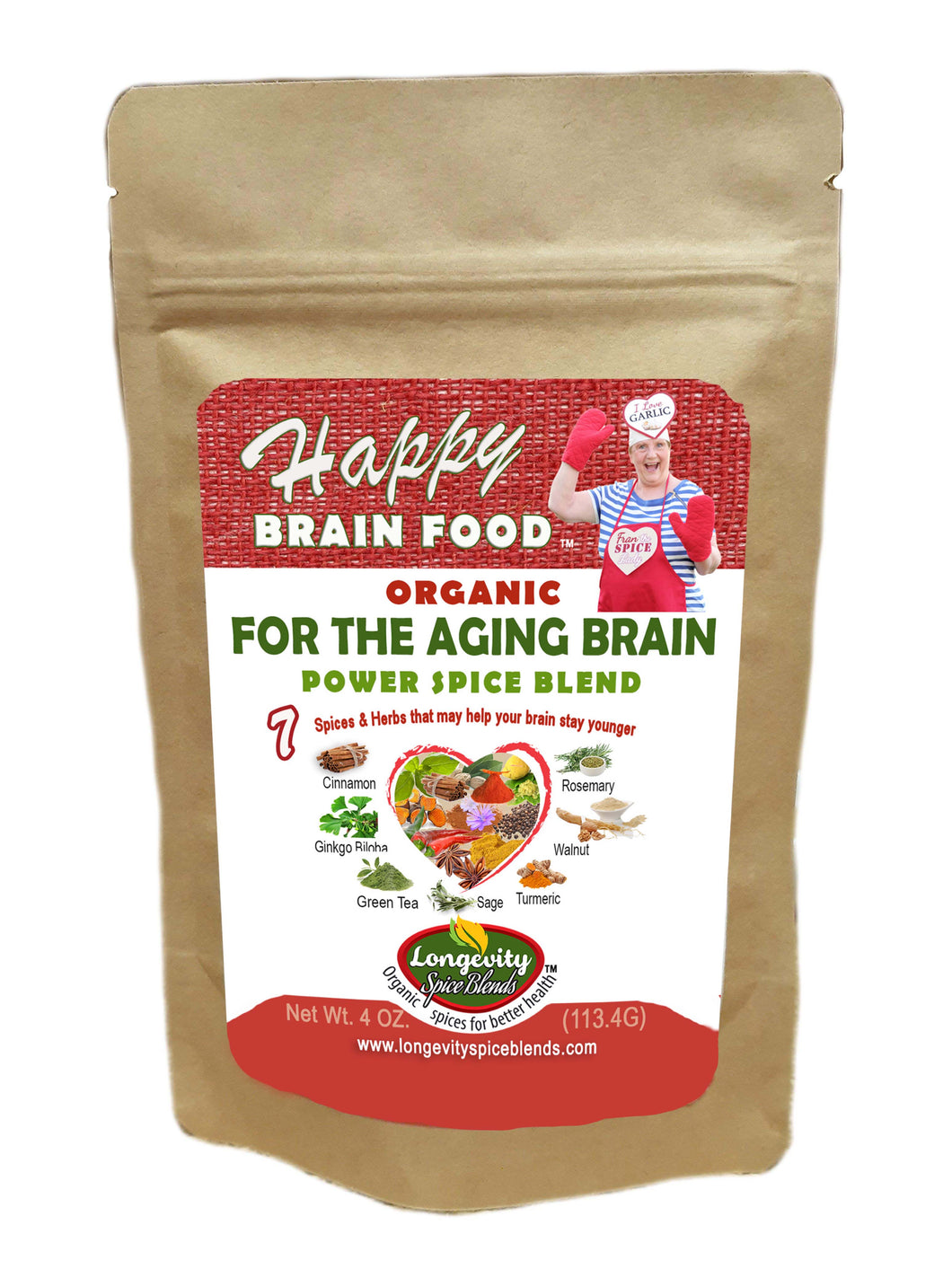 Brain Food - Happy Brain Food Spice Blend: Nourish Your Mind with Powerful Spices for Cognitive Health