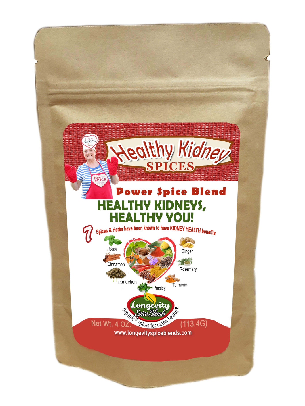 Kidney Health -  Healthy Kidney - Spices & Herbs to Support a Healthy Kidney