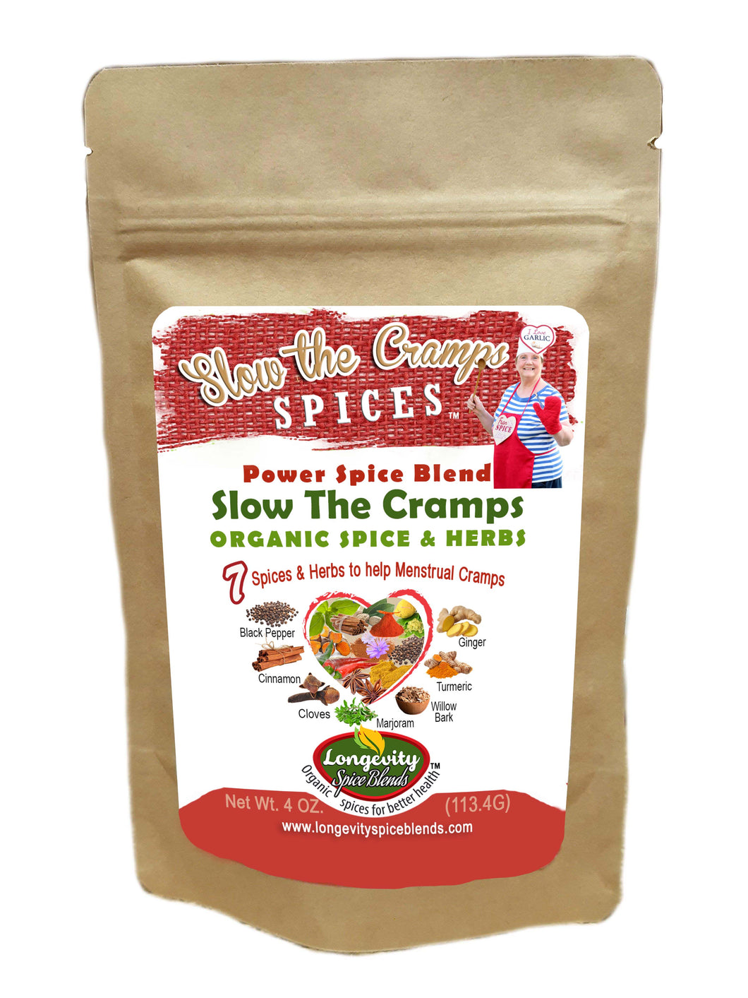 Menstrual Relief - Slow The Cramps Spices - Organic Spices & Herbs to help Period Cramps Go Away