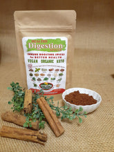 Load image into Gallery viewer, Digestion - Healthy Digestion Spices - 20 Organic Spices blended specifically with benefits for those looking to maintain a healthy digestive system (4 oz. pouch - 64 tsp. servings) - Longevity Spice Blends
