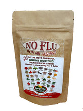Load image into Gallery viewer, No Flu For Me Spices - 15 Organic Spices blended specifically with benefits for those looking to ward off flus and colds the natural way (4 oz. pouch - 64 tsp servings) - Longevity Spice Blends
